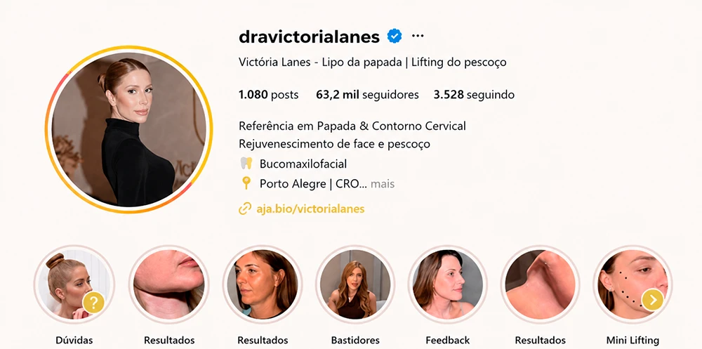 Dra. Victoria Lanes no Instagram